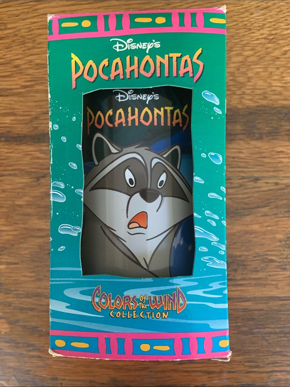 Vintage Disney Pocahontas Meeko and Flit Characters Plastic Tumbler New